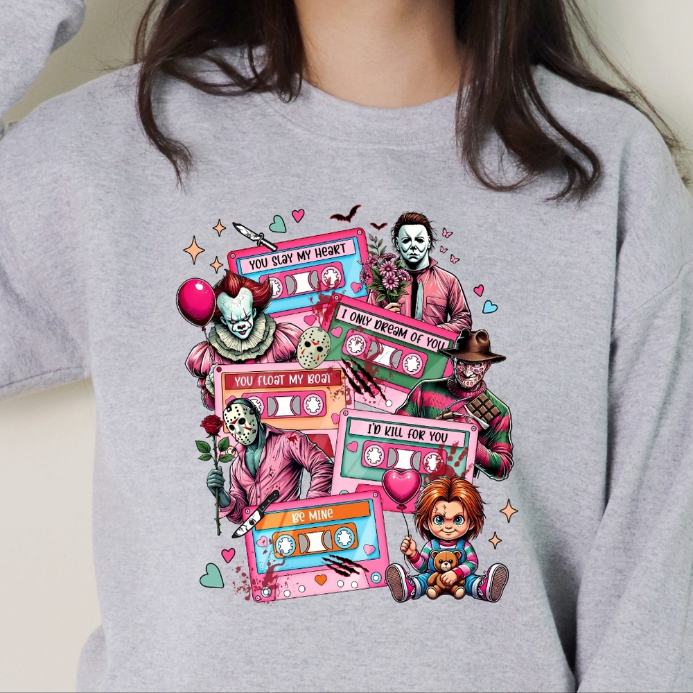 Valentines horror sweatshirt